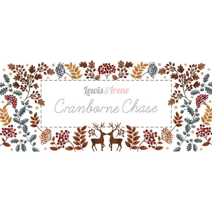 Lewis and Irene Fabric Panels & Labels Lewis And Irene Cranborne Chase 1 Yard Fabric Panel A833  - The Sewing Studio