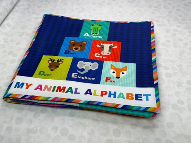 Lewis and Irene Fabric Panels & Labels Lewis & Irene Animal Alphabet Fabric Book Panel - The Sewing Studio