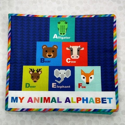 Lewis and Irene Fabric Panels & Labels Lewis & Irene Animal Alphabet Fabric Book Panel - The Sewing Studio