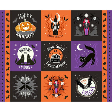 Lewis and Irene Fabric Panels & Labels Lewis & Irene Transylvania Glow Panel  - The Sewing Studio for sale UK - The Sewing Studio