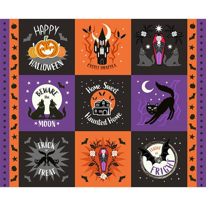 Lewis and Irene Fabric Panels & Labels Lewis & Irene Transylvania Glow Panel - The Sewing Studio