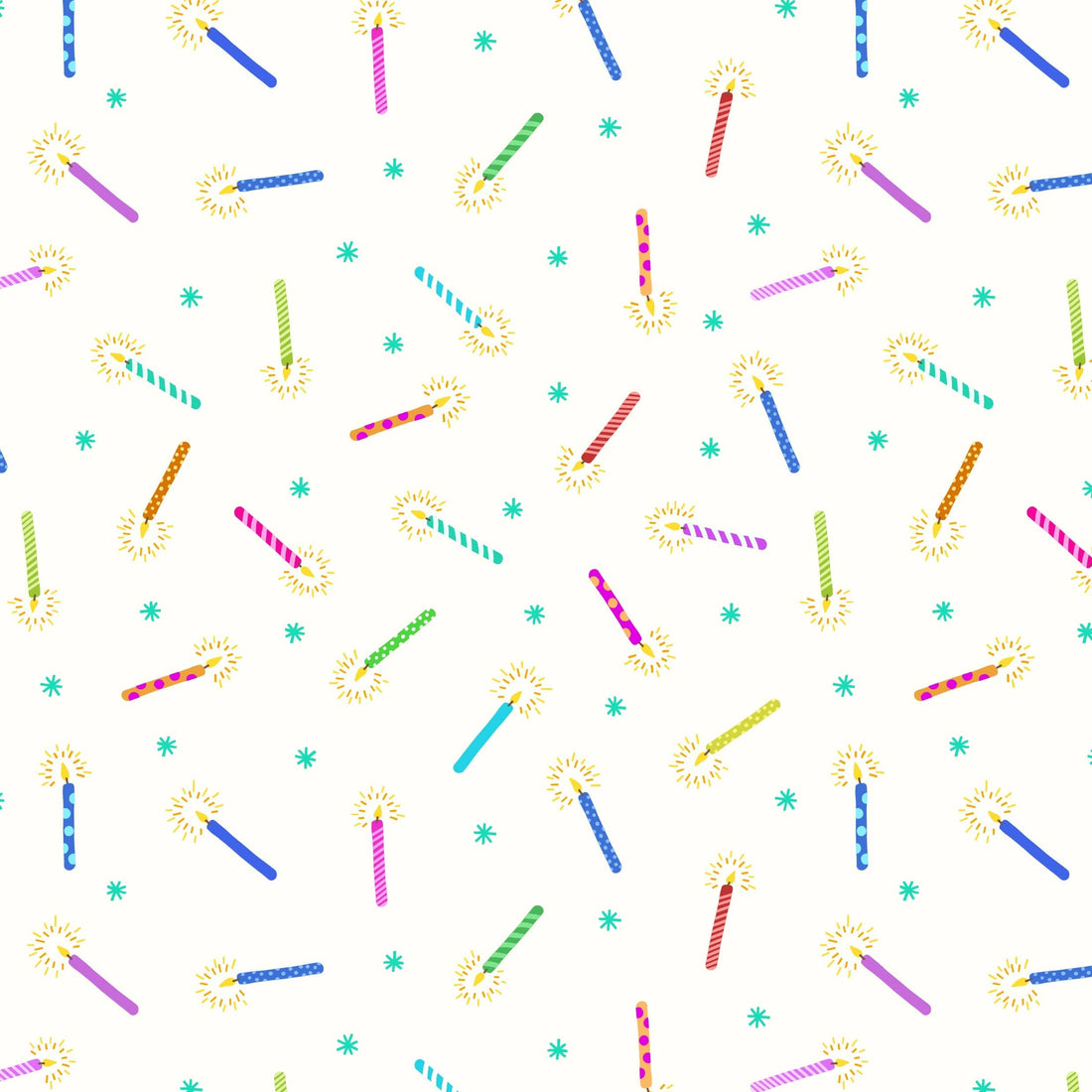 Multi-coloured Novelty Lewis and Irene Fabric Lewis & Irene Small Things Celebrations - The Sewing Studio