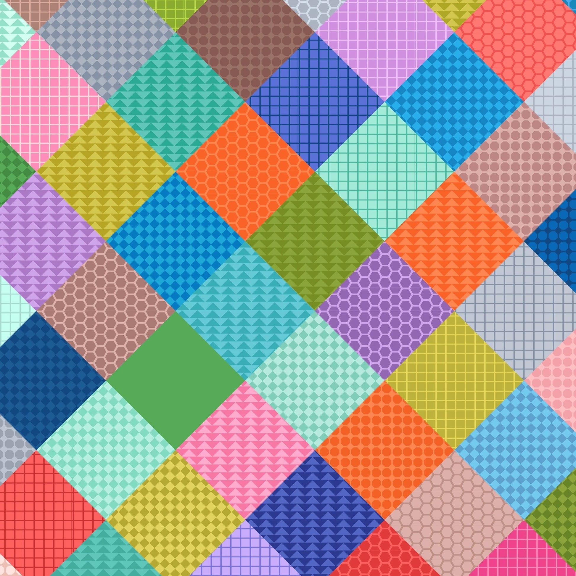 Multi-coloured Checks Lewis and Irene Fabric Lewis & Irene Animal Alphabet - The Sewing Studio