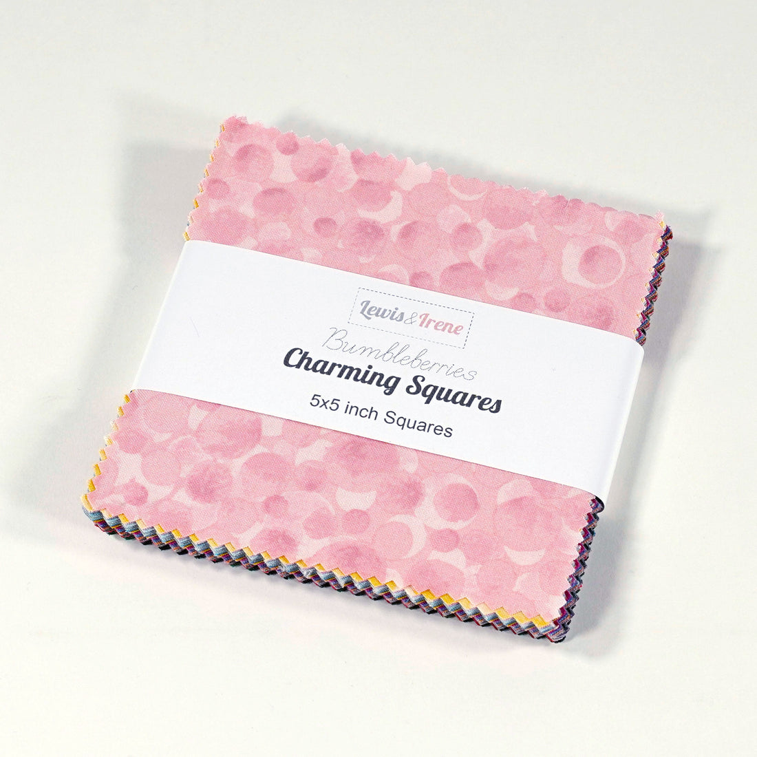 Lewis and Irene Fabric Pre Cuts Lewis & Irene Bumbleberries 5” Charming Squares - The Sewing Studio