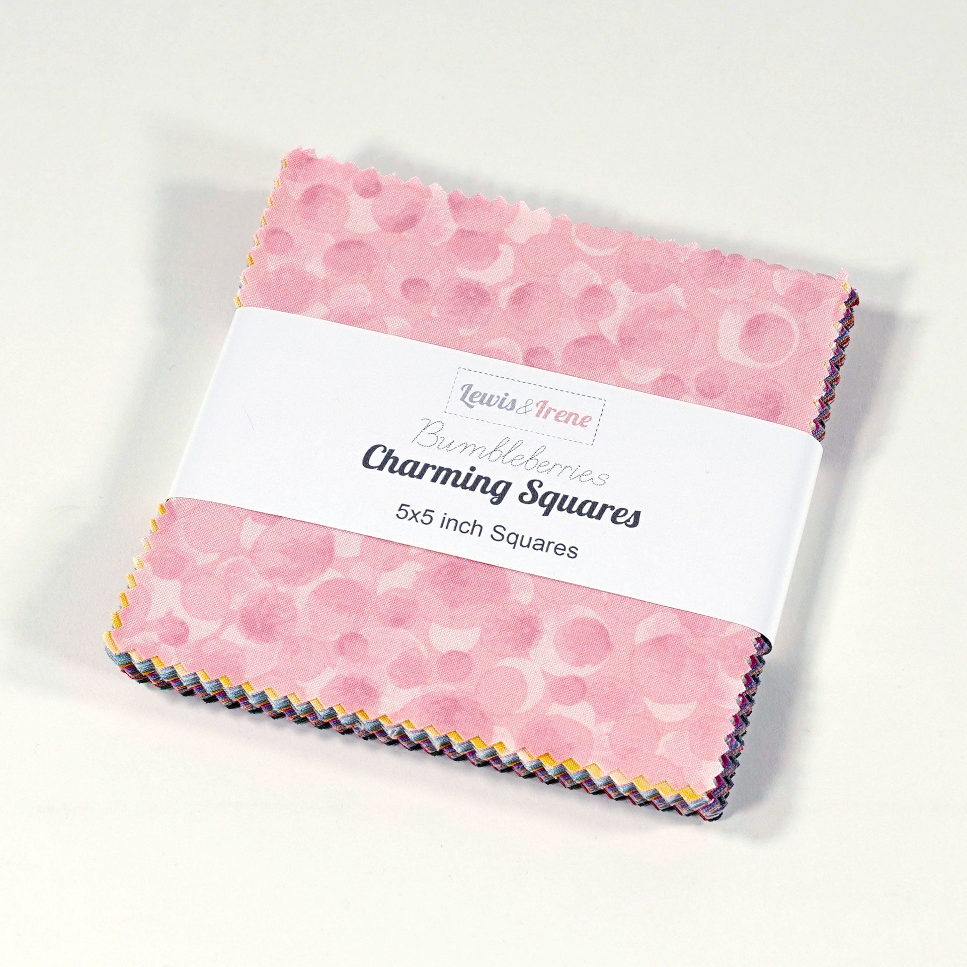 Lewis and Irene Fabric Pre Cuts Lewis & Irene Bumbleberries 5” Charming Squares - The Sewing Studio