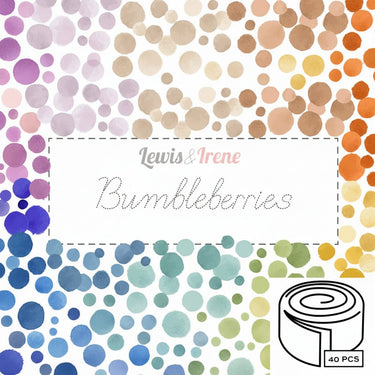 Lewis and Irene Fabric Pre Cuts Lewis and Irene Bumbleberries Fab 40s Strip Roll  - The Sewing Studio for sale UK - The Sewing Studio