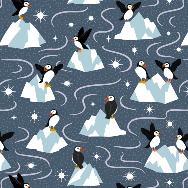 Grey Animals Lewis and Irene Fabric Lewis & Irene Where the Sky Dances - The Sewing Studio