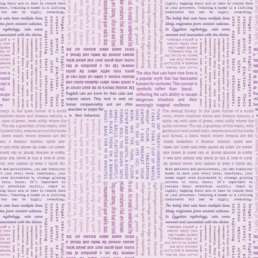 Lewis and Irene Fabric Lewis and Irene The Purrfect Book Club  - The Sewing Studio