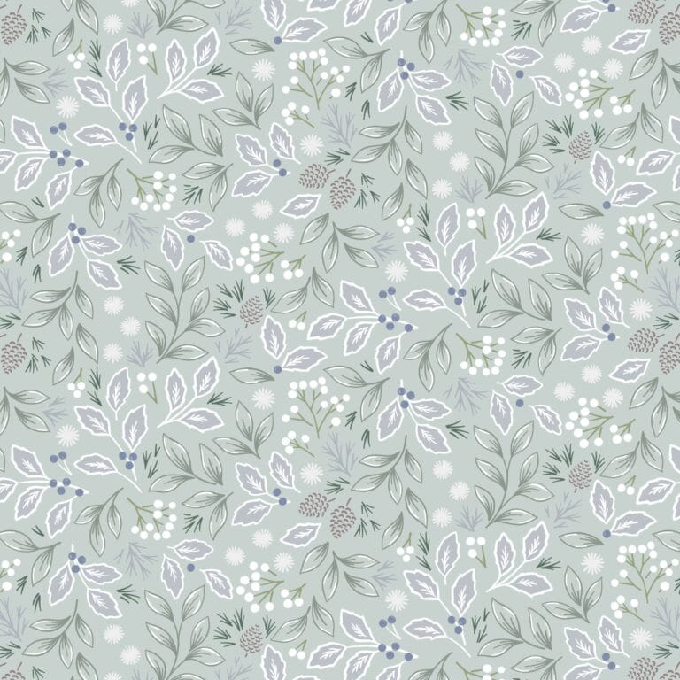 Multi-coloured Floral Lewis and Irene Fabric Lewis & Irene Winter's Garden - The Sewing Studio