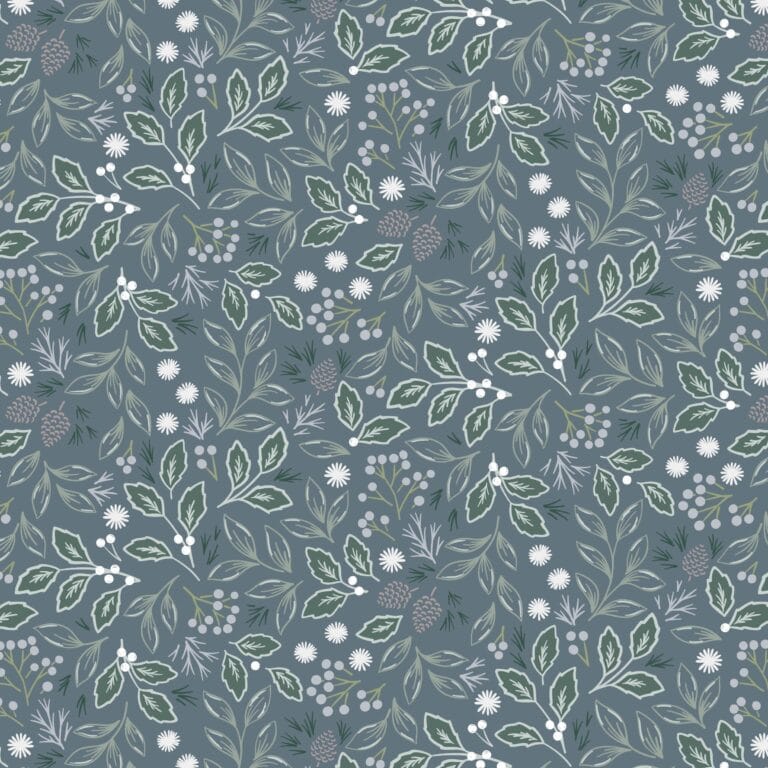 Multi-coloured Floral Lewis and Irene Fabric Lewis & Irene Winter's Garden - The Sewing Studio