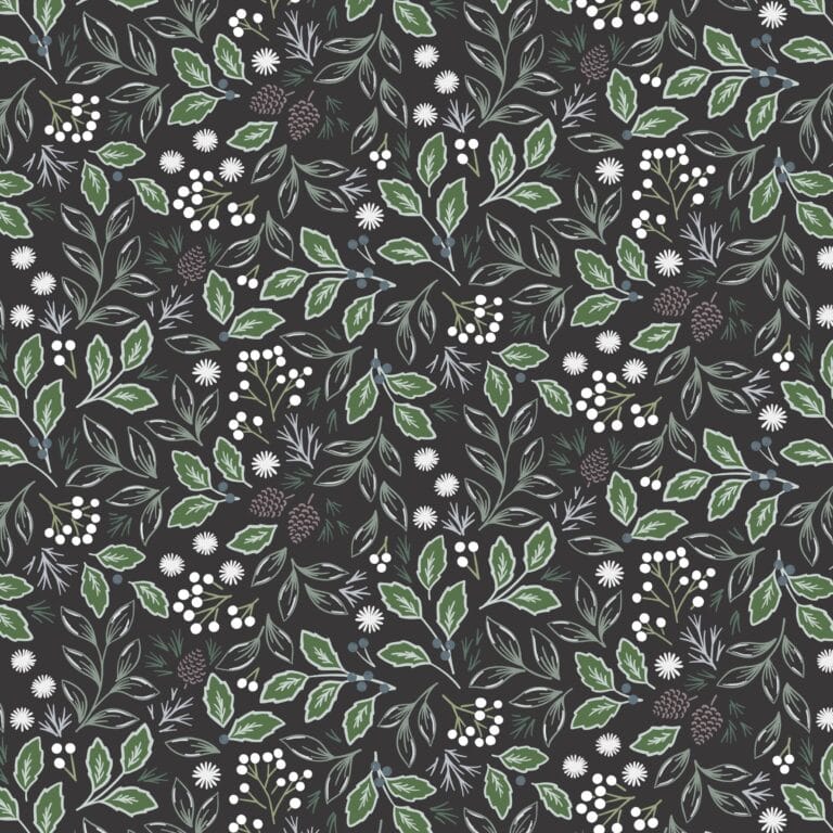 Multi-coloured Floral Lewis and Irene Fabric Lewis & Irene Winter's Garden - The Sewing Studio