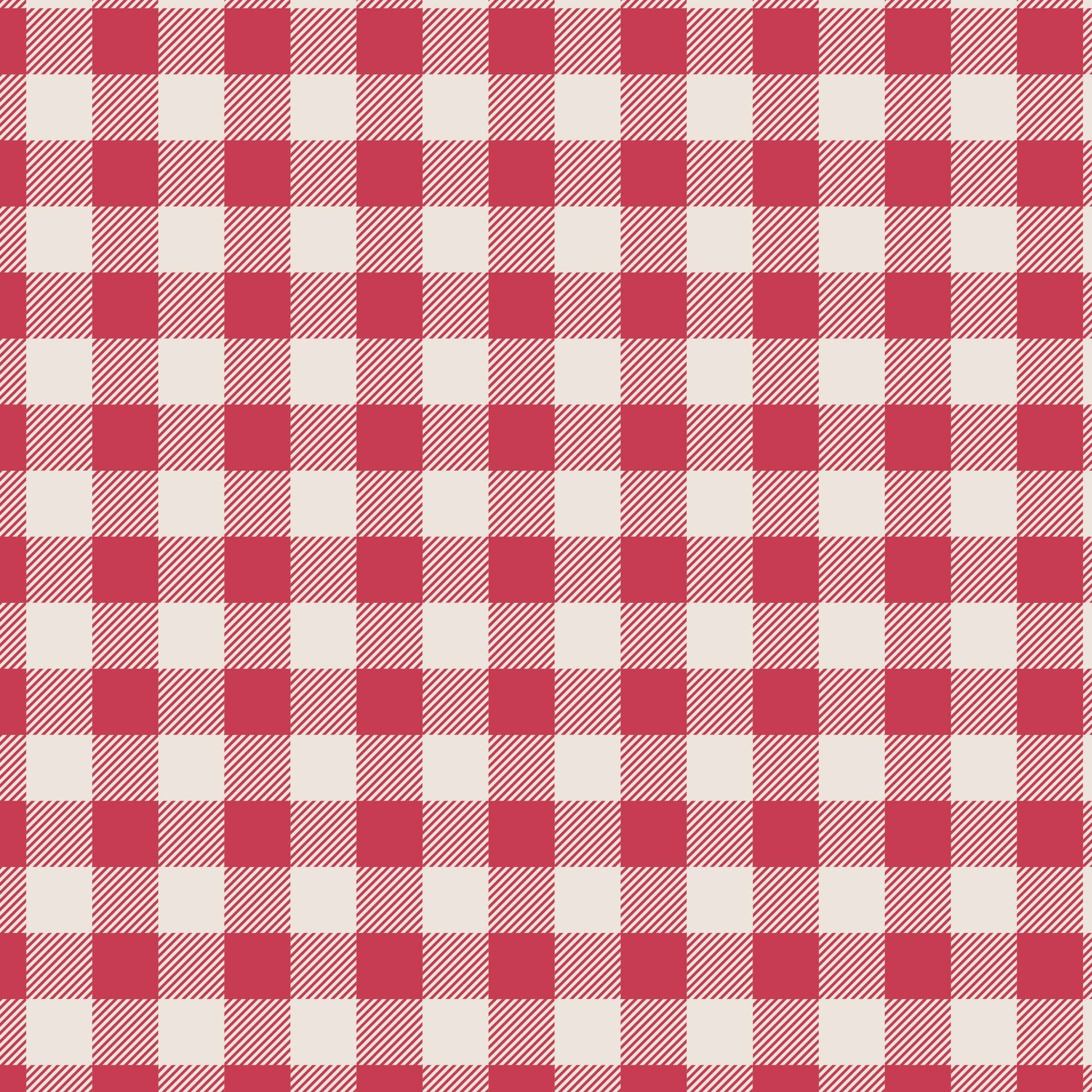 Red Checks Lewis and Irene Fabric Lewis & Irene Country Comforts Flannel Fabric - The Sewing Studio