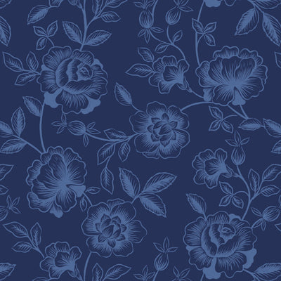 Rose Trail Dark Blue