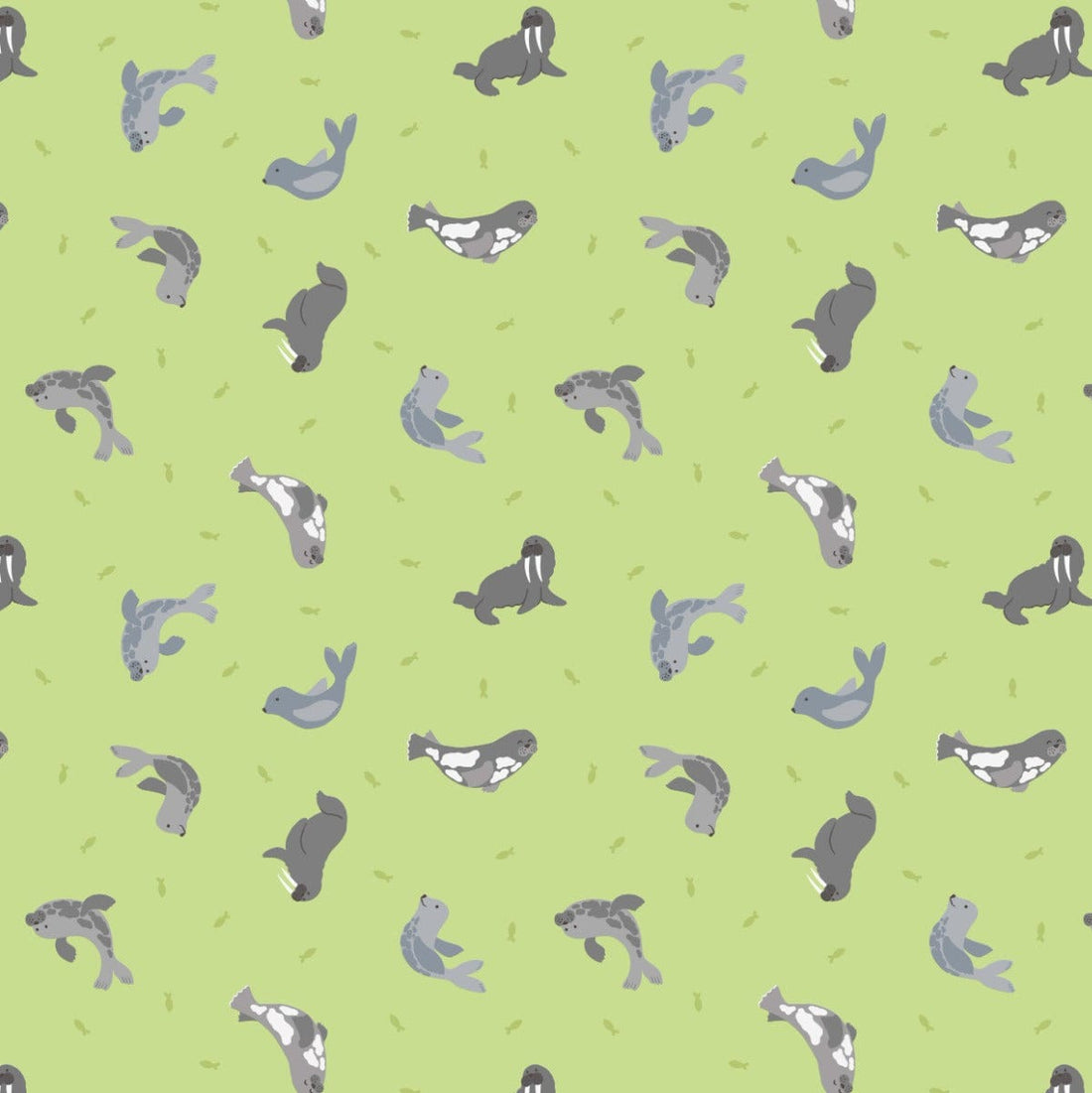 Lewis and Irene Fabric Lewis and Irene Small Things Polar Animals  - The Sewing Studio