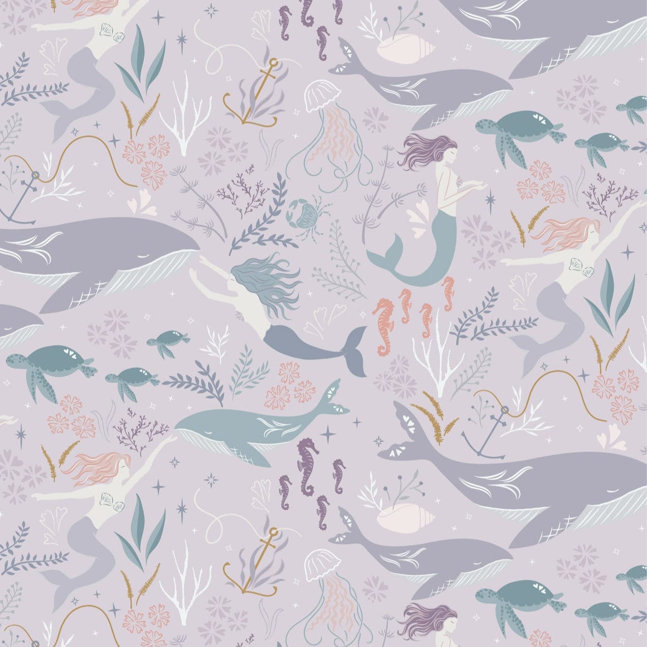 Lewis and Irene Fabric Lewis and Irene Sound of The Sea  - The Sewing Studio
