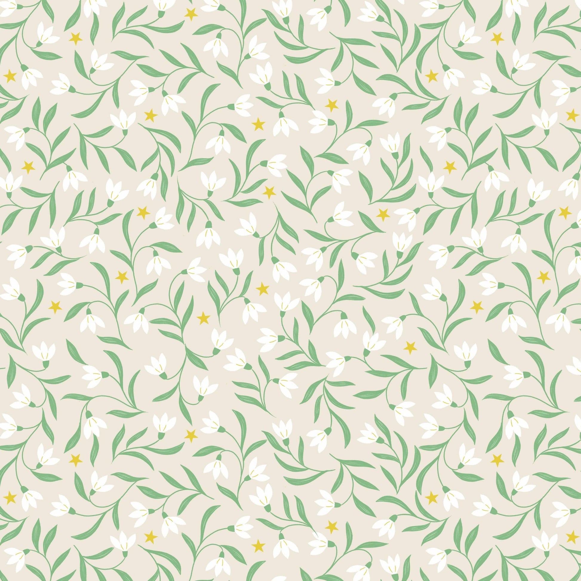 Creams and Naturals Christmas Lewis and Irene Fabric Lewis & Irene Christmas in Bluebell Wood - The Sewing Studio