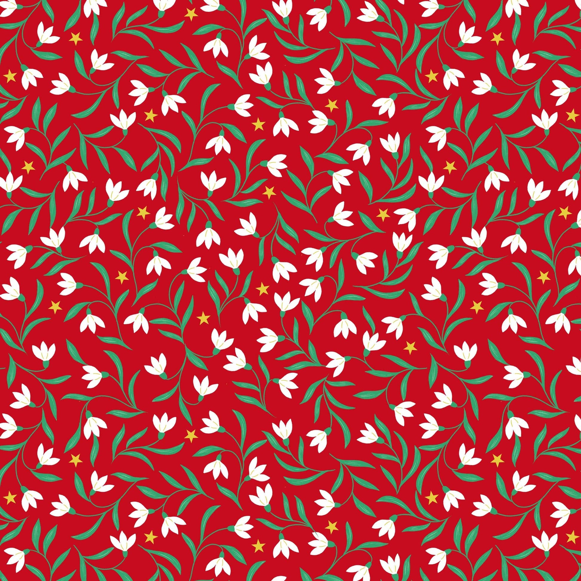 Red Christmas Lewis and Irene Fabric Lewis & Irene Christmas in Bluebell Wood - The Sewing Studio