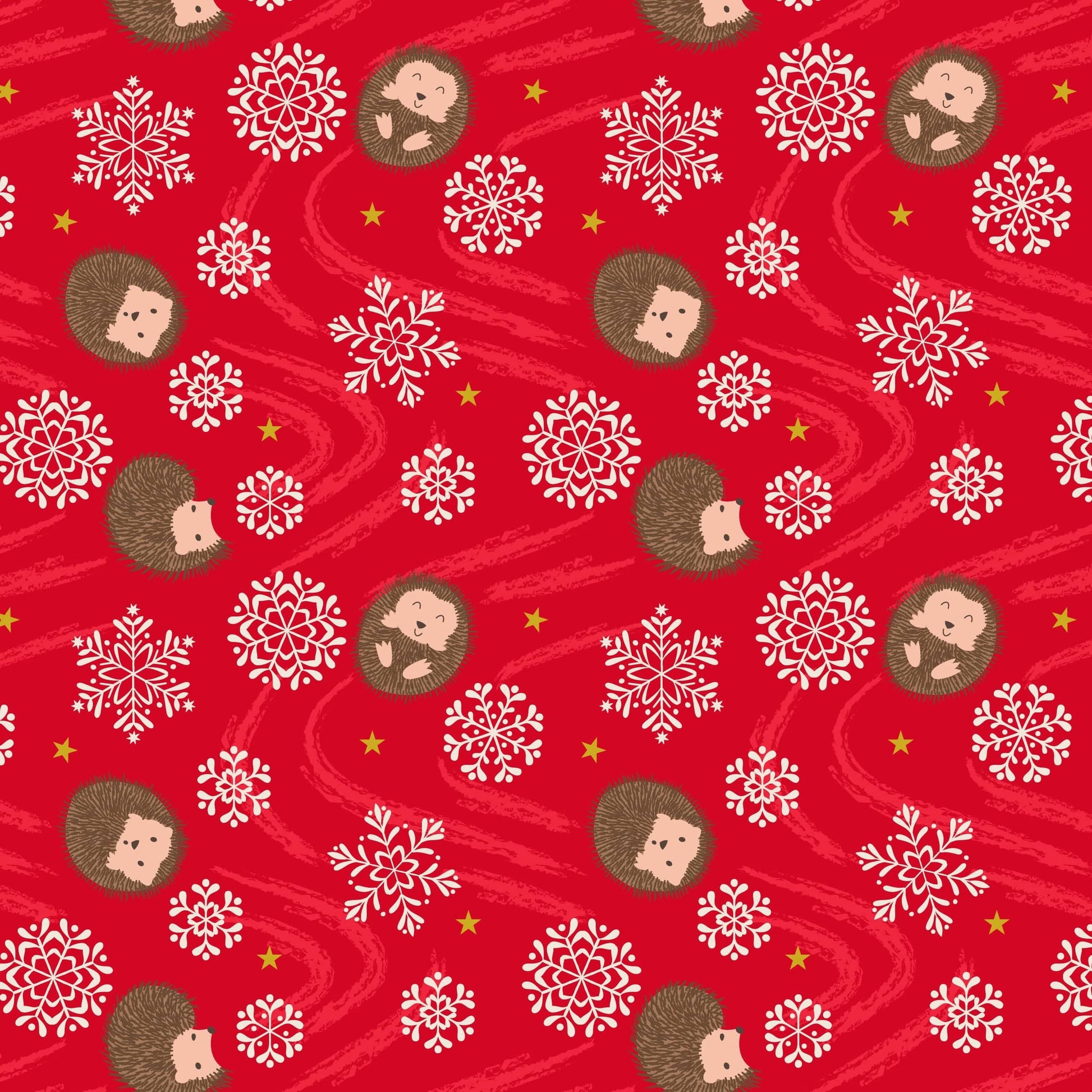 Multi-coloured Christmas Lewis and Irene Fabric Lewis & Irene Christmas in Bluebell Wood - The Sewing Studio