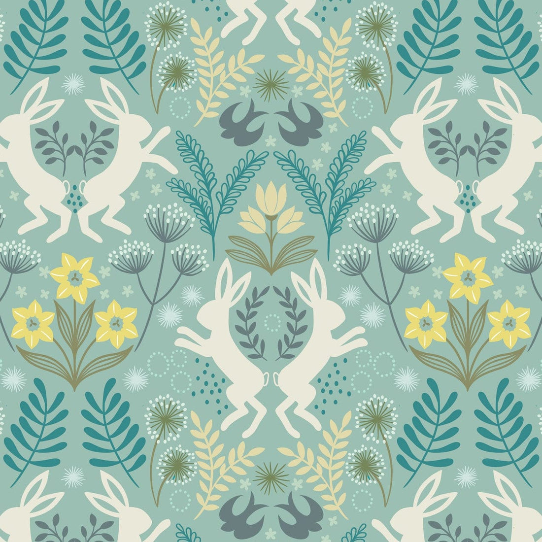 Lewis and Irene Fabric Lewis and Irene Spring Hare Reloved  - The Sewing Studio
