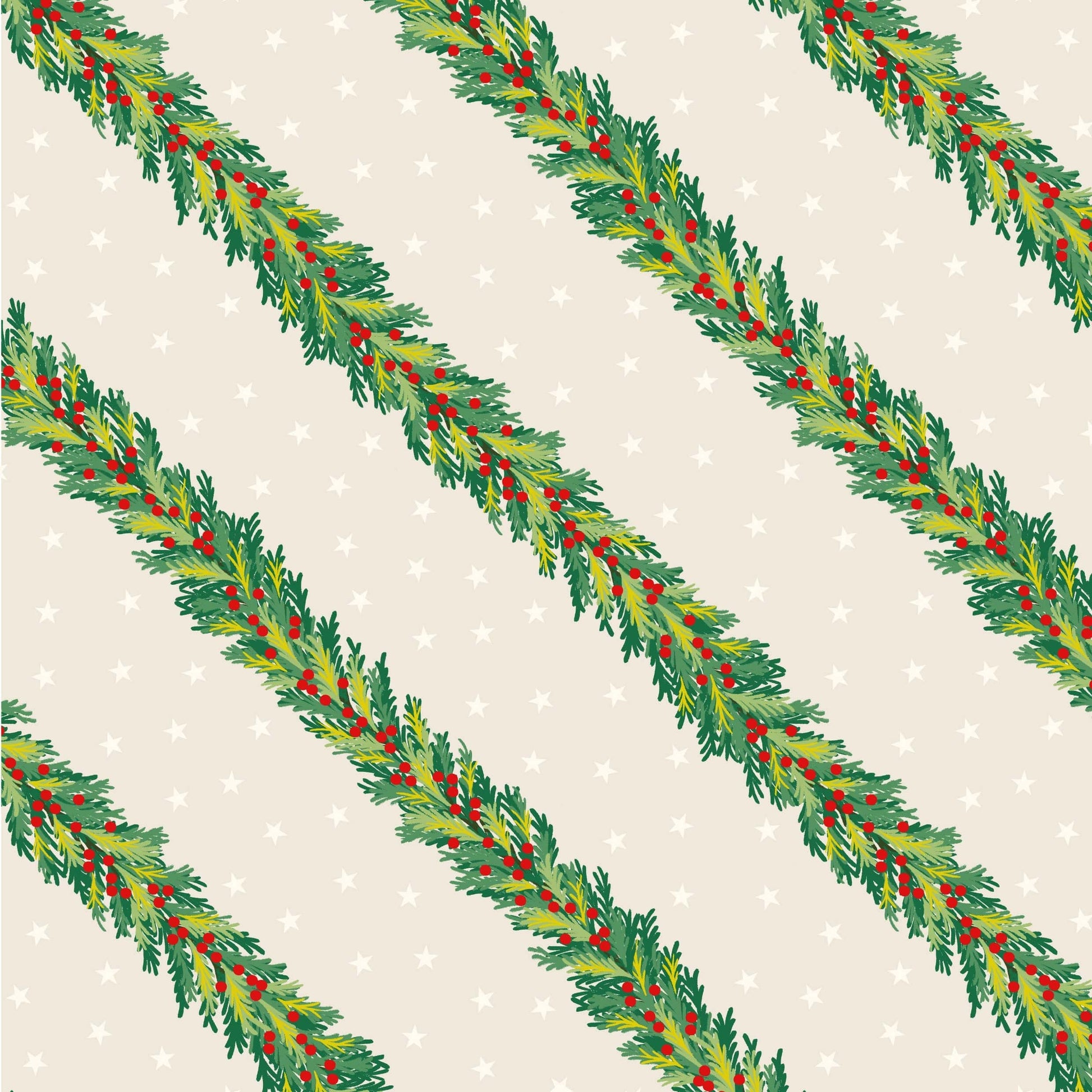 Multi-coloured Christmas Lewis and Irene Fabric Lewis & Irene Christmas in Bluebell Wood - The Sewing Studio