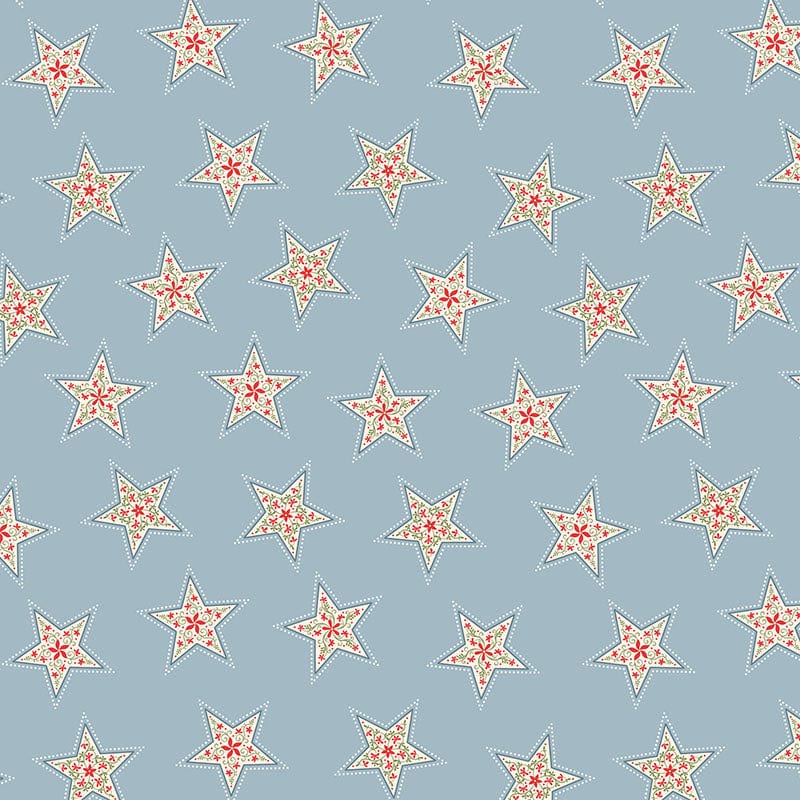 Blue Christmas Lewis and Irene Fabric Lewis and Irene Peace and Joy - The Sewing Studio