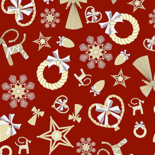 Lewis and Irene Christmas Fabric Norwegian Christmas