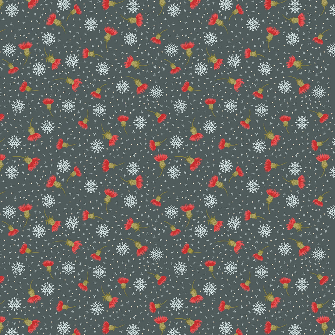 Multi-coloured Christmas Lewis and Irene Fabric Lewis & Irene Celtic Christmas Fabric - The Sewing Studio