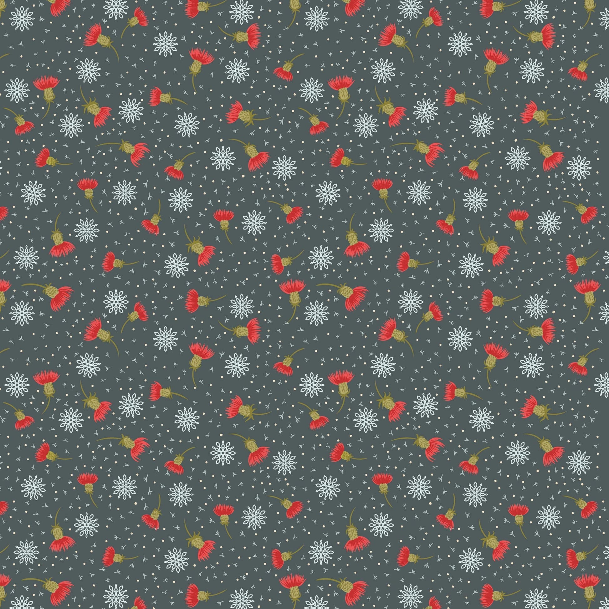 Multi-coloured Christmas Lewis and Irene Fabric Lewis & Irene Celtic Christmas Fabric - The Sewing Studio