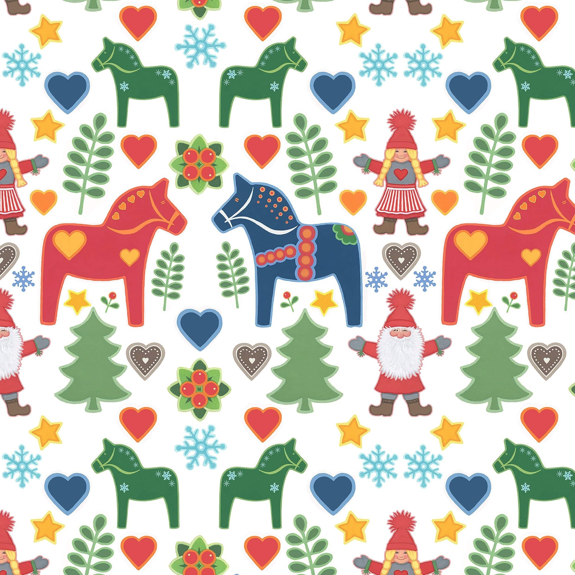 Lewis and Irene Fabric Lewis and Irene Christmas Fabric Tomtens Folklore Christmas  - The Sewing Studio