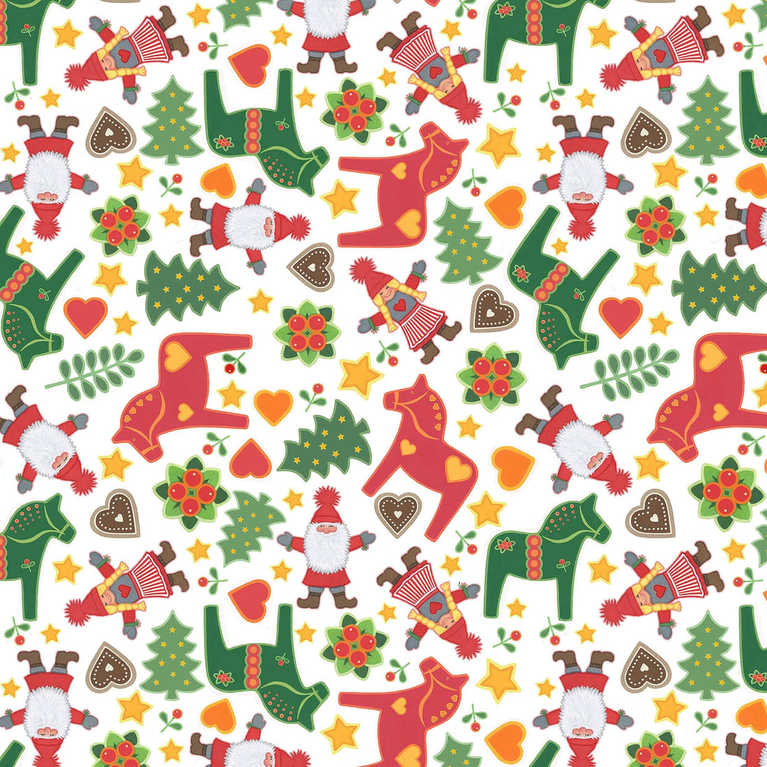 Lewis and Irene Fabric Lewis and Irene Christmas Fabric Tomtens Folklore Christmas  - The Sewing Studio
