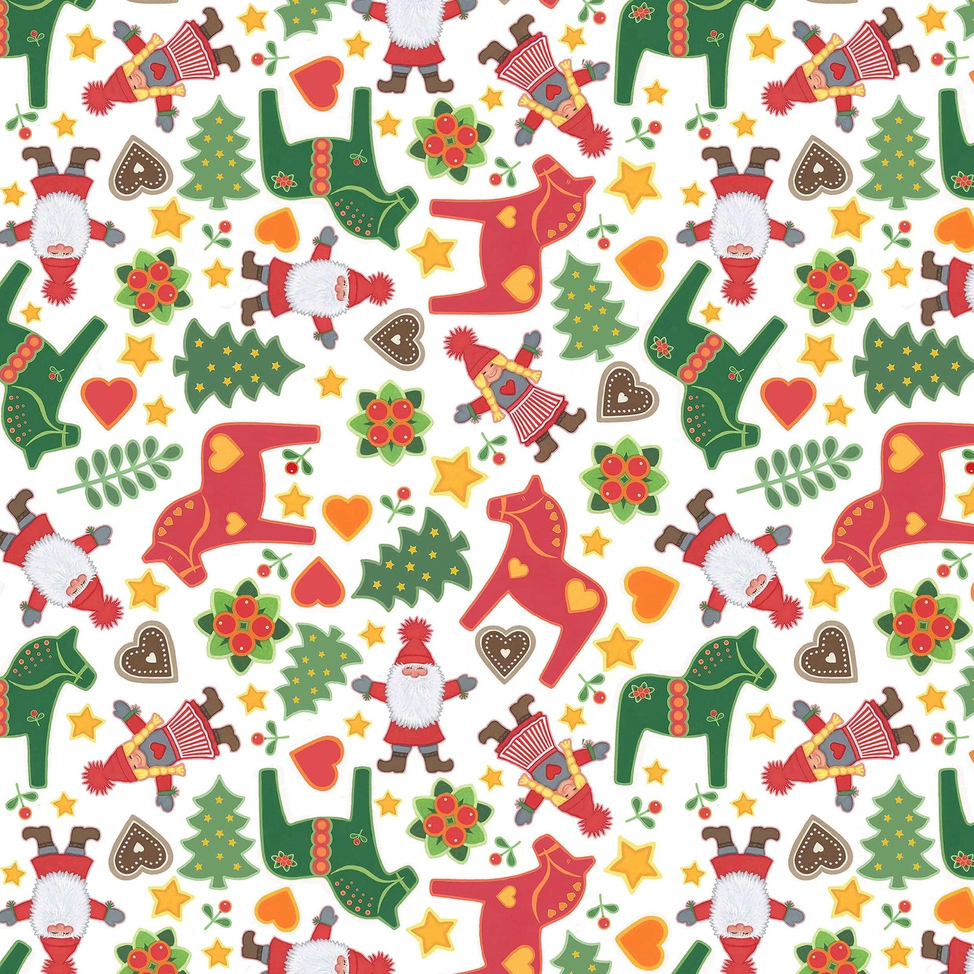 Lewis and Irene Fabric Lewis and Irene Christmas Fabric Tomtens Folklore Christmas  - The Sewing Studio