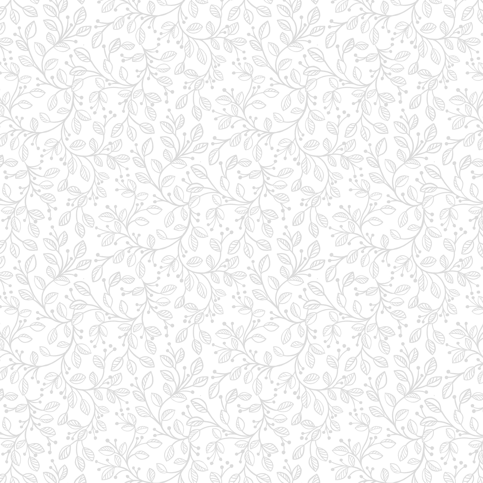 White on White Floral Lewis and Irene Fabric Lewis & Irene Tiny Tonals SS26 - The Sewing Studio