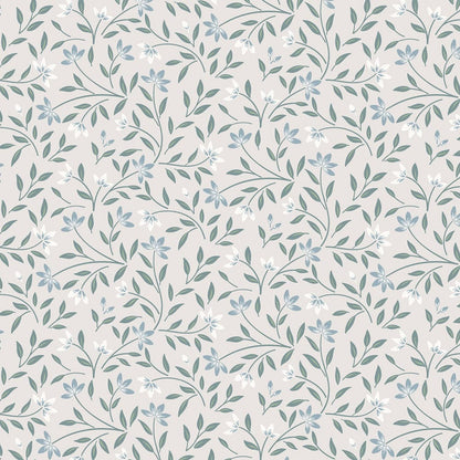 Pink Foliage Lewis and Irene Fabric Lewis & Irene The Water Gardens - The Sewing Studio
