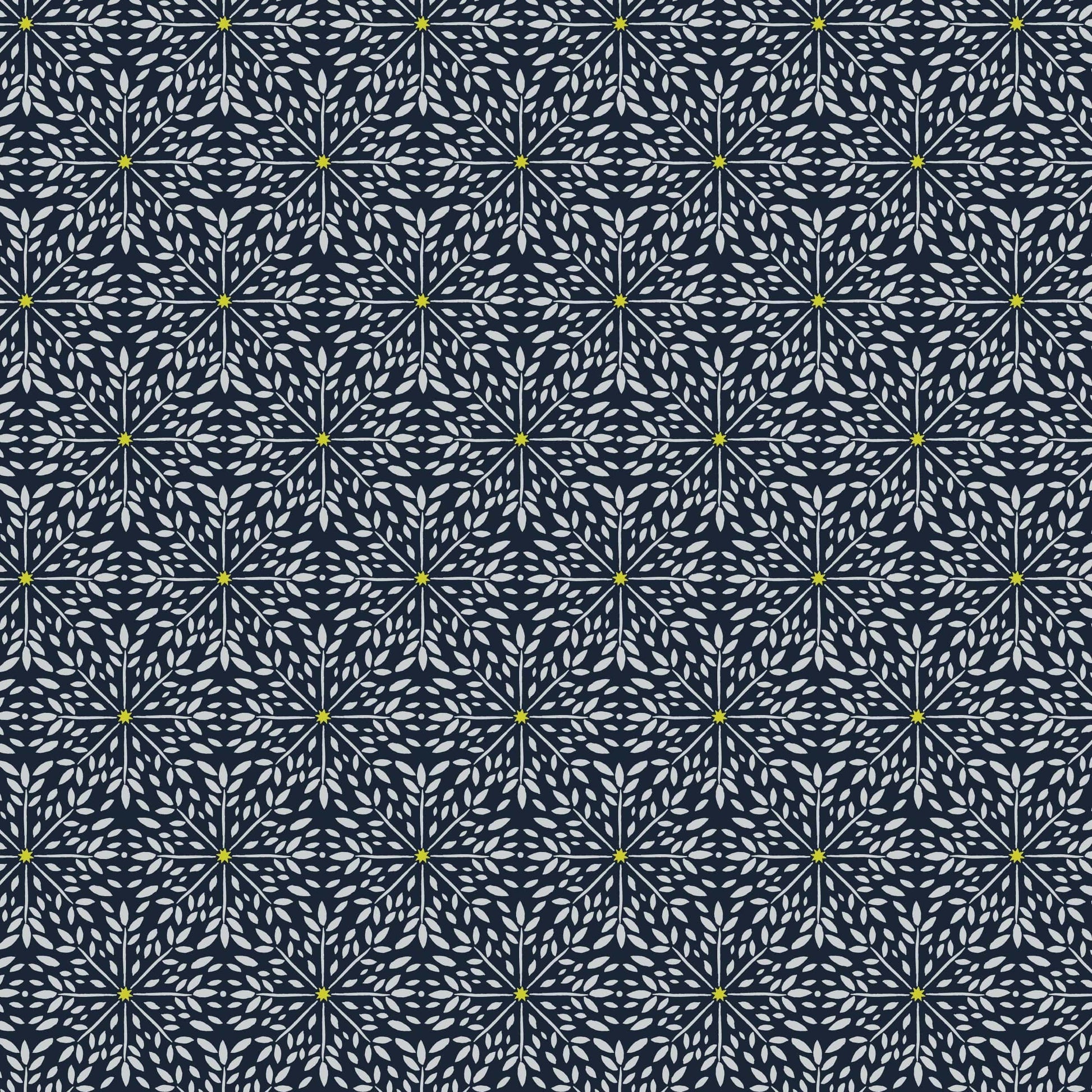 Blue Small Print Lewis and Irene Fabric Lewis and Irene Winter Solstice - The Sewing Studio