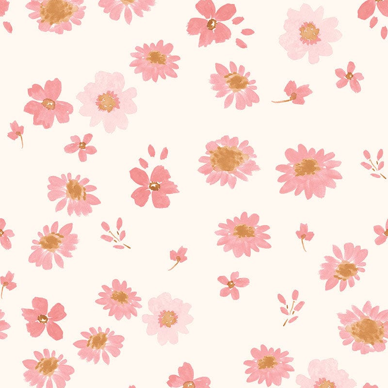 Creams and Naturals, Pink Floral Lewis and Irene Fabric Lewis and Irene Bluebellgray Ally - The Sewing Studio