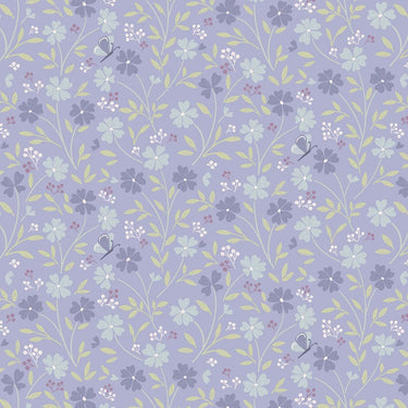Lewis And Irene Floral Song Little Blossom Lavender Blue CC33-3 Main Image