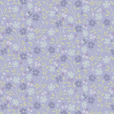 Lewis And Irene Floral Song Little Blossom Lavender Blue CC33-3