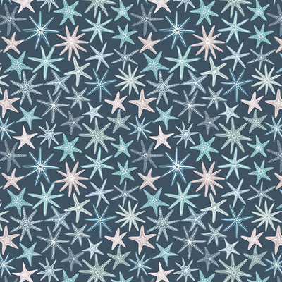 Lewis And Irene Ocean Pearls Starfish On Blue A829-3