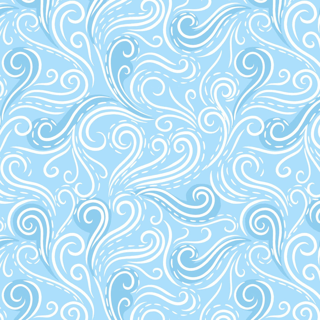 Blue Woodland and Nature Lewis & Irene Fabric Lewis & Irene Creative Landscapes Mountains & Shores - The Sewing Studio