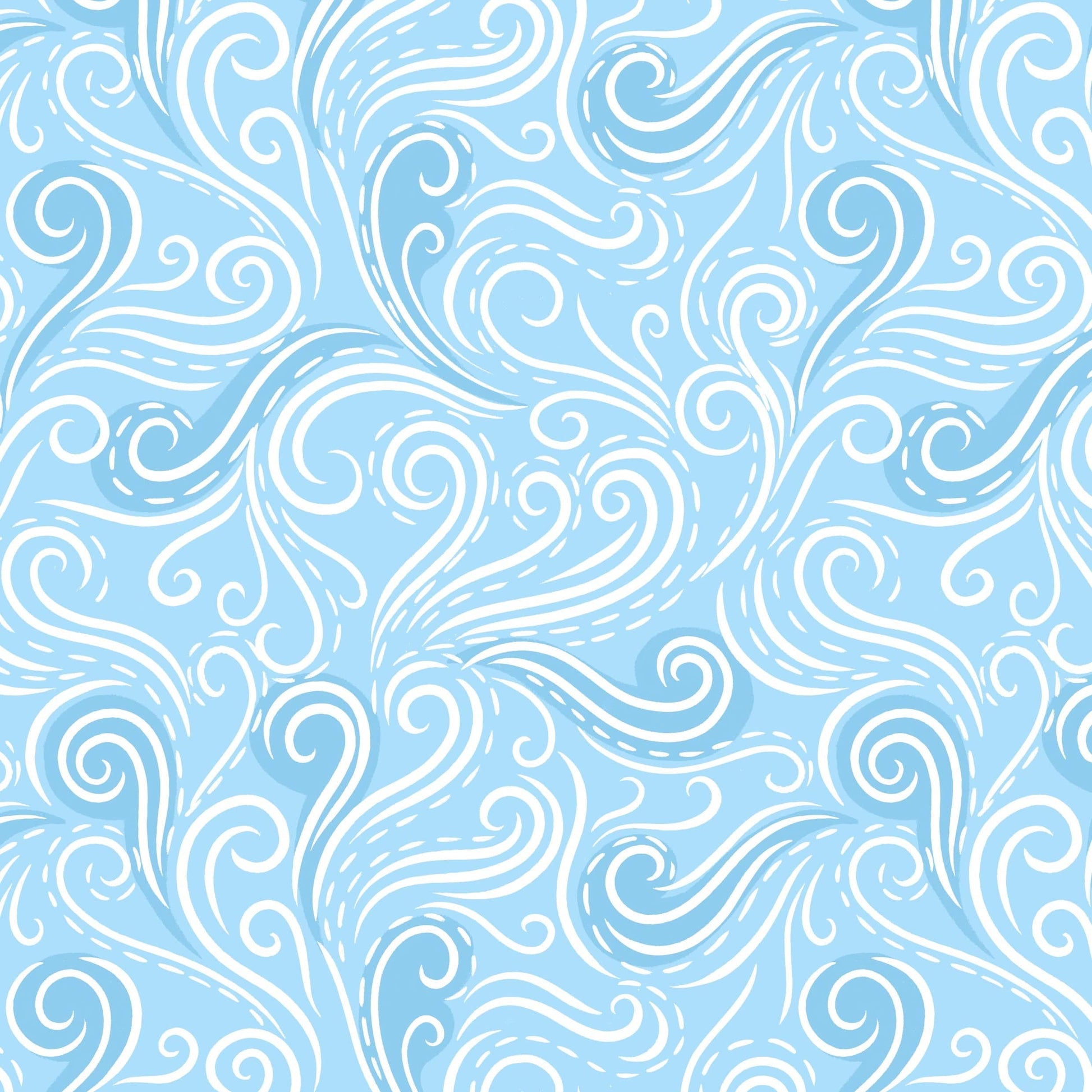 Blue Woodland and Nature Lewis & Irene Fabric Lewis & Irene Creative Landscapes Mountains & Shores - The Sewing Studio