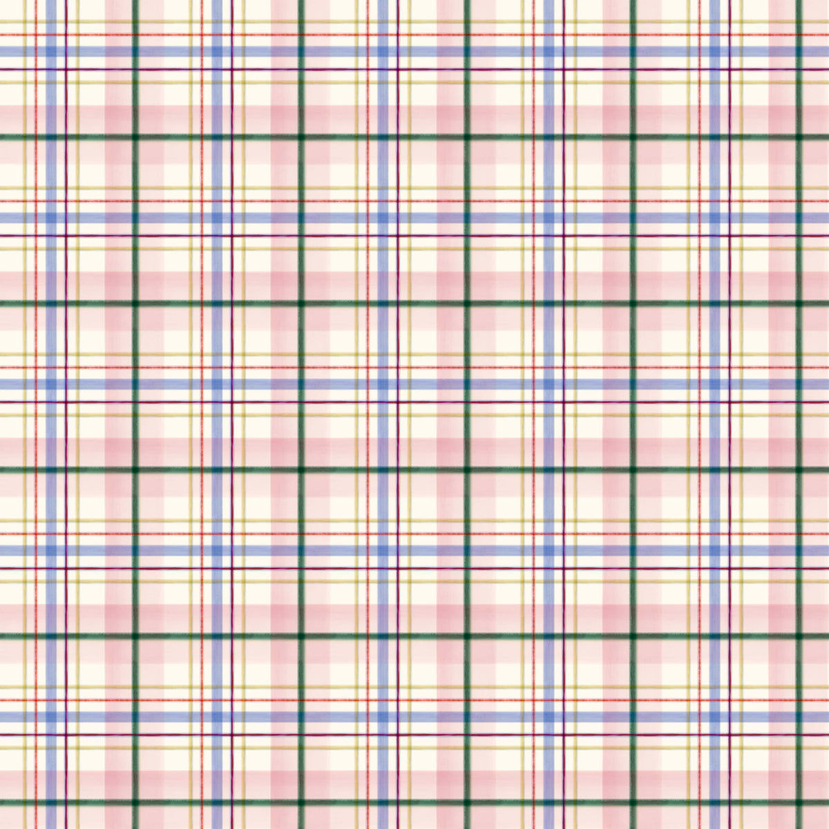 Multi-coloured Checks Lewis & Irene Fabric Lewis and Irene Flowers of Scotland in Edinburgh Plaid Glen - The Sewing Studio