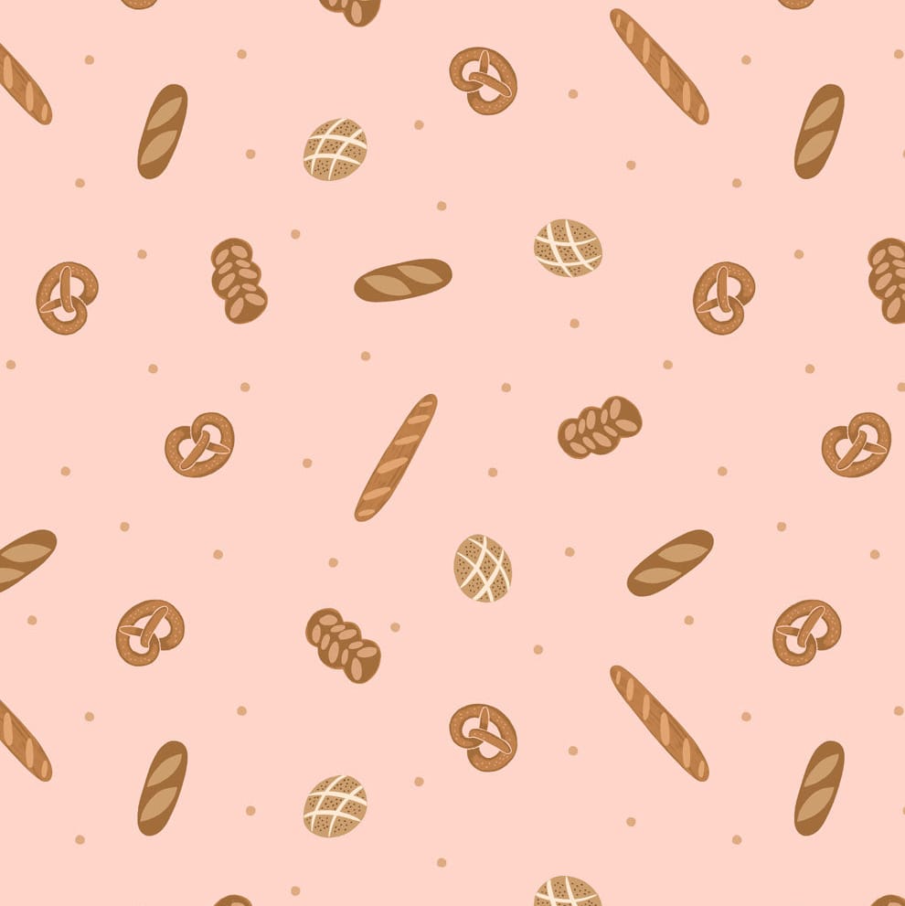 Brown Novelty, Food And Drink Lewis & Irene Fabric Lewis & Irene Small Things...Cottage Charm in Fresh Bakes - The Sewing Studio