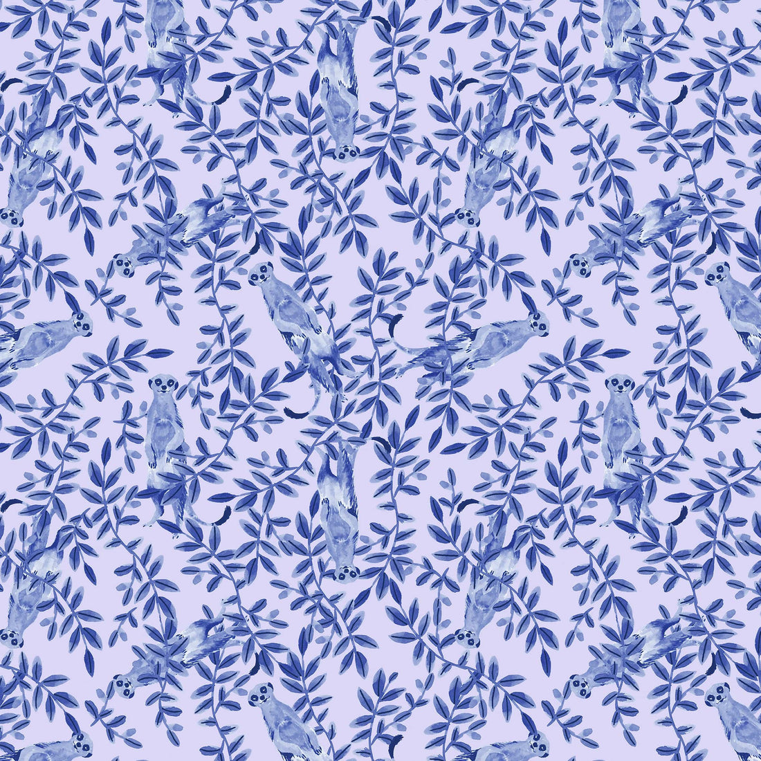 Blue Animals Lewis & Irene Fabric Lewis & Irene Safari Collection - The Sewing Studio