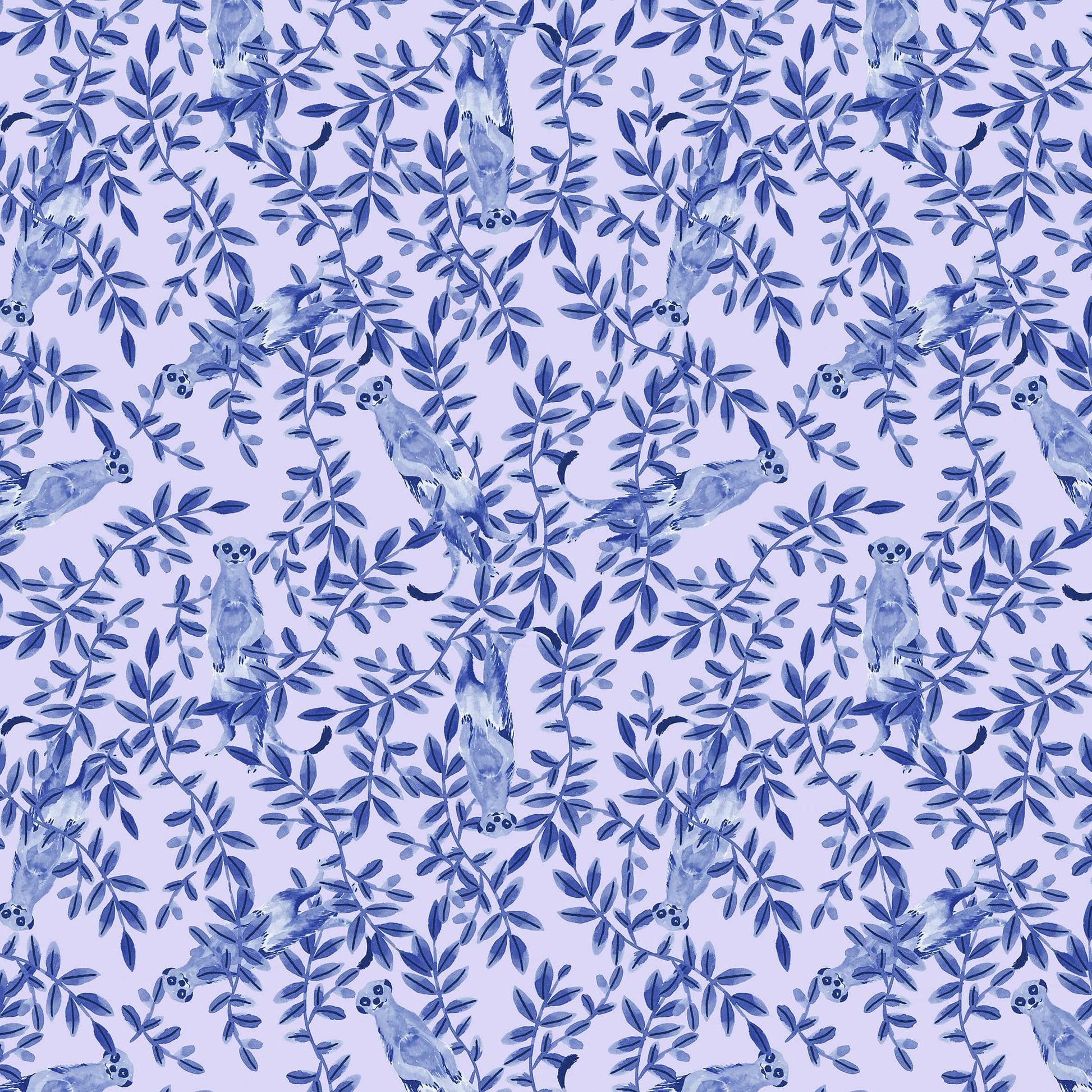 Blue Animals Lewis & Irene Fabric Lewis & Irene Safari Collection - The Sewing Studio