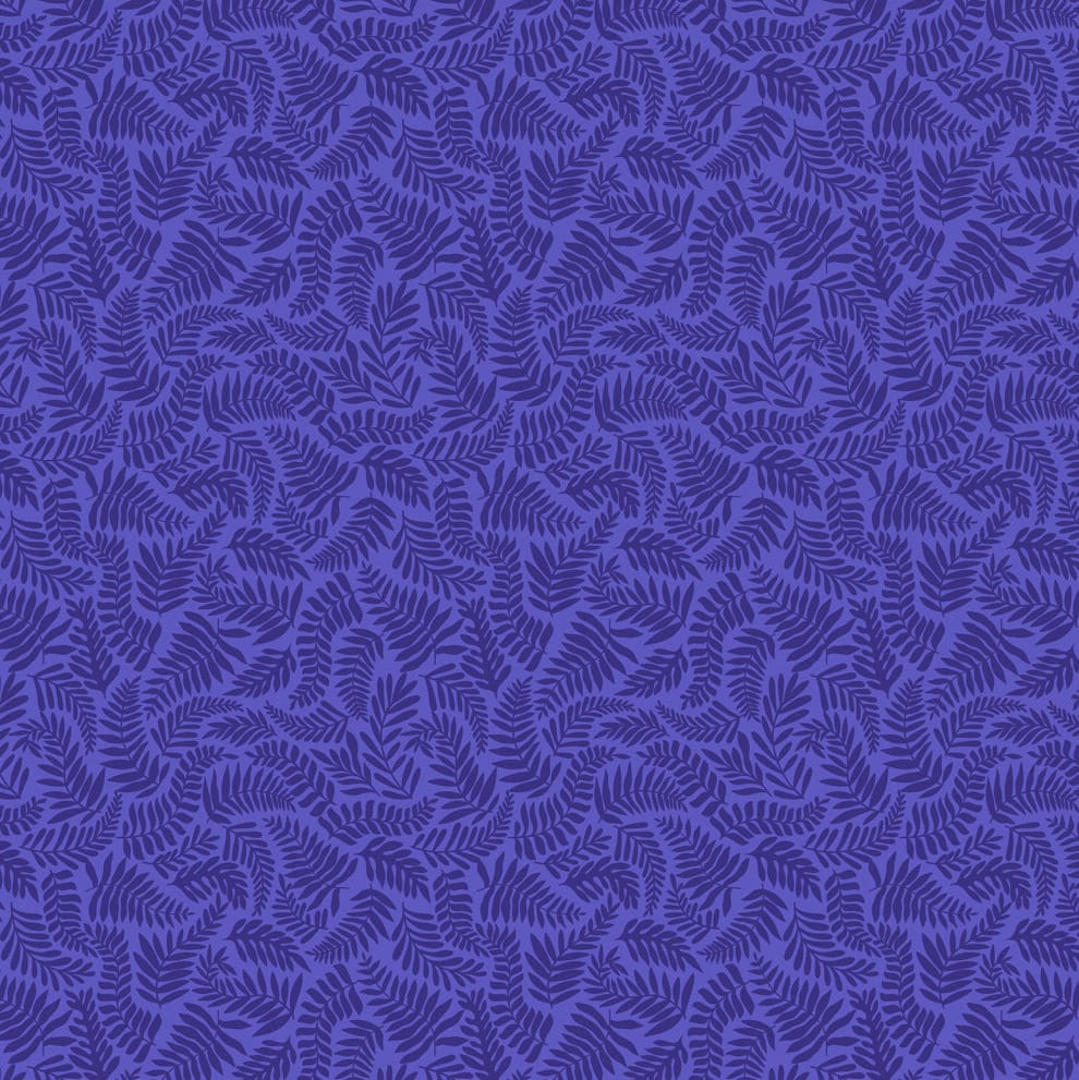 Blue Blender Lewis & Irene Fabric Lewis & Irene Dino Discovery in Indigo Fern - The Sewing Studio