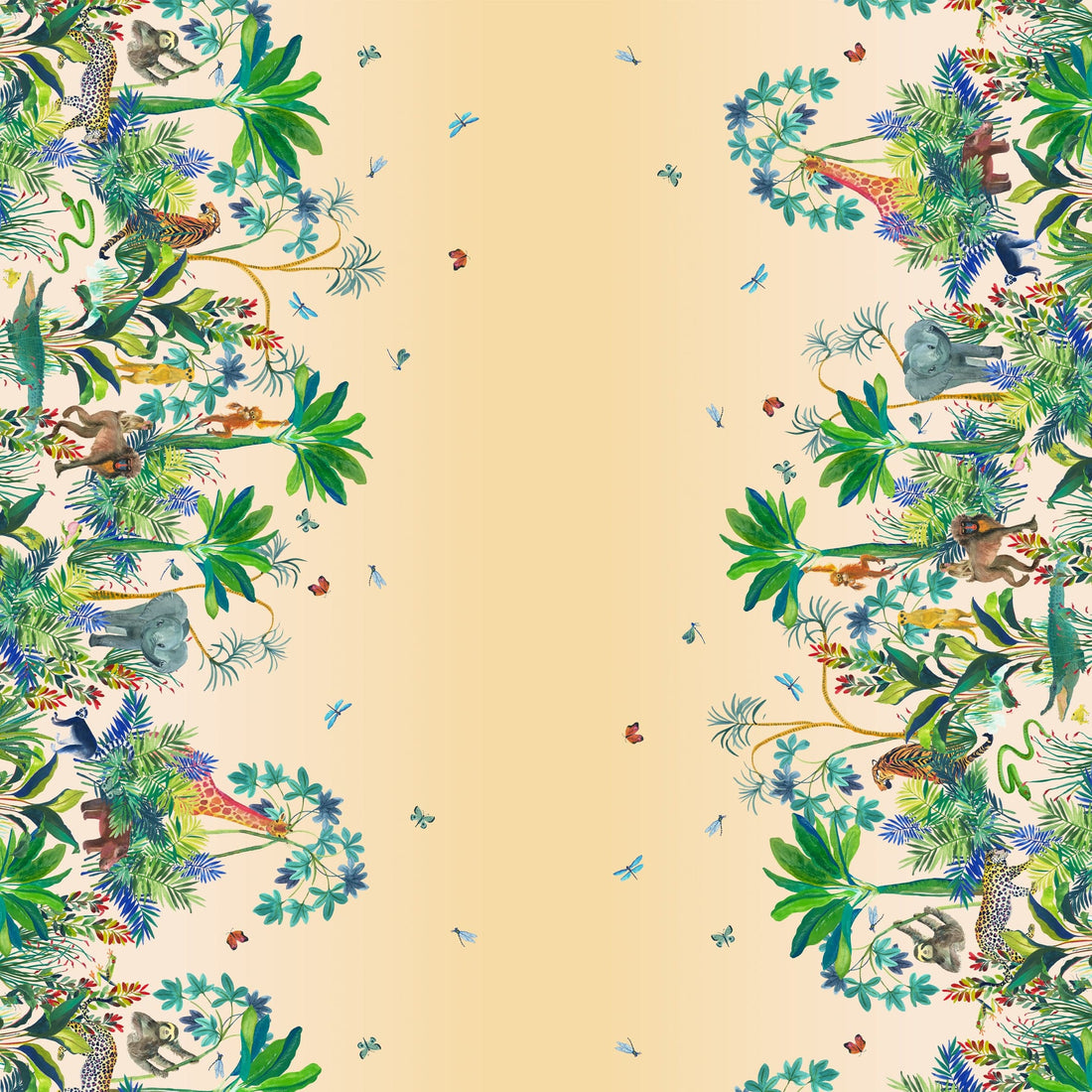Multi-coloured Animals Lewis & Irene Fabric Lewis & Irene Safari Collection - The Sewing Studio