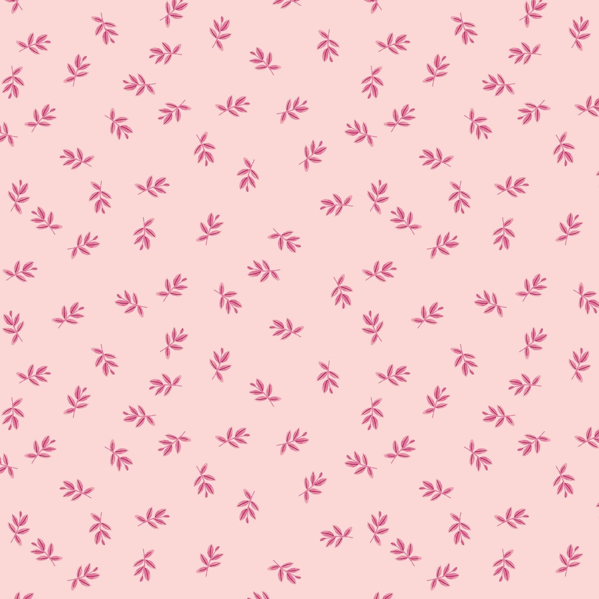 Pink Foliage Lewis & Irene Fabric Lewis & Irene Safari Collection - The Sewing Studio