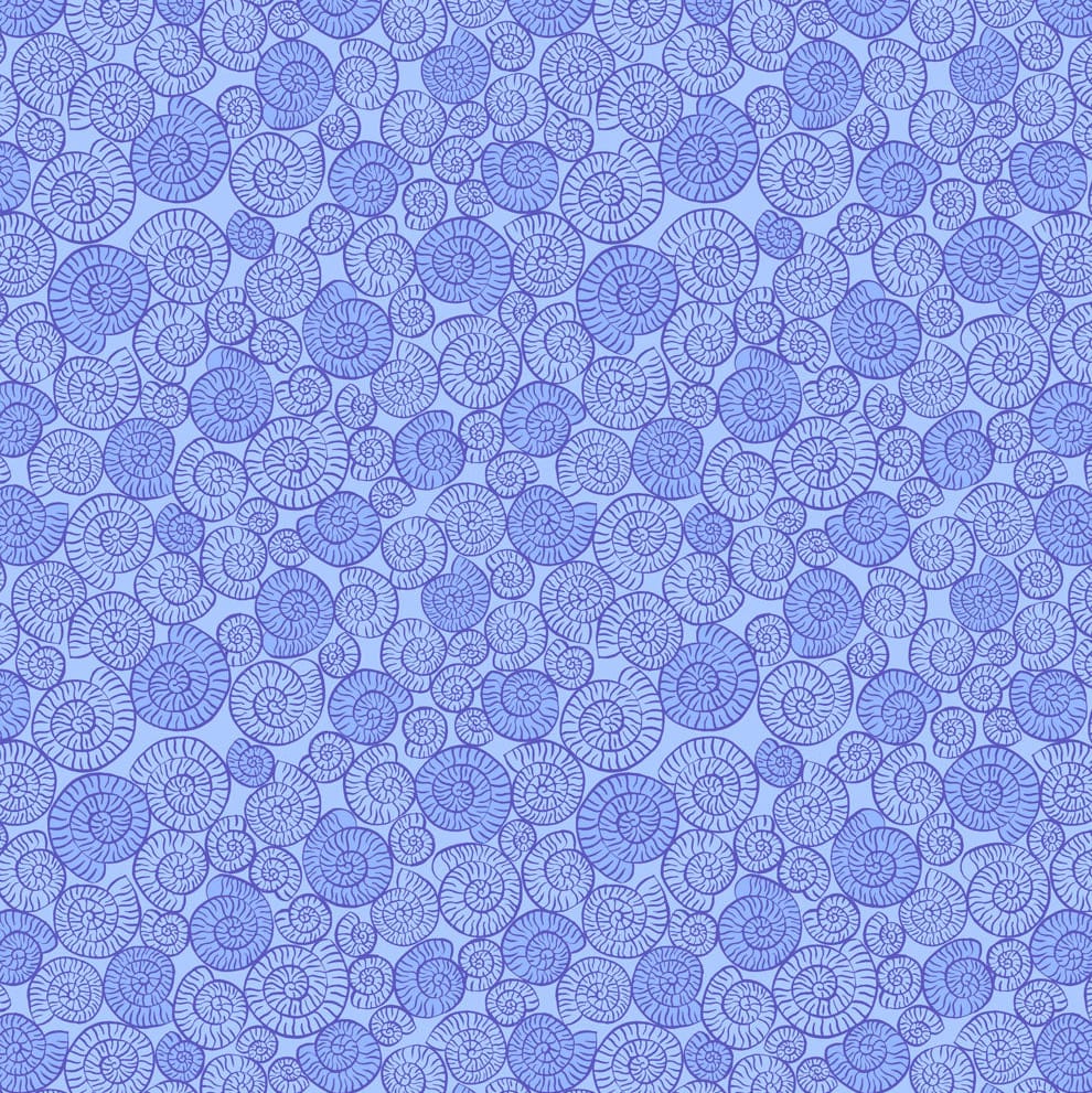 Purple Blender Lewis & Irene Fabric Lewis & Irene Dino Discovery in Lilac Ammonites - The Sewing Studio