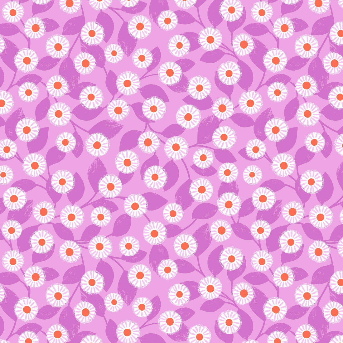 Purple Floral Lewis & Irene Fabric Lewis & Irene Creative Landscapes Mountains & Shores - The Sewing Studio