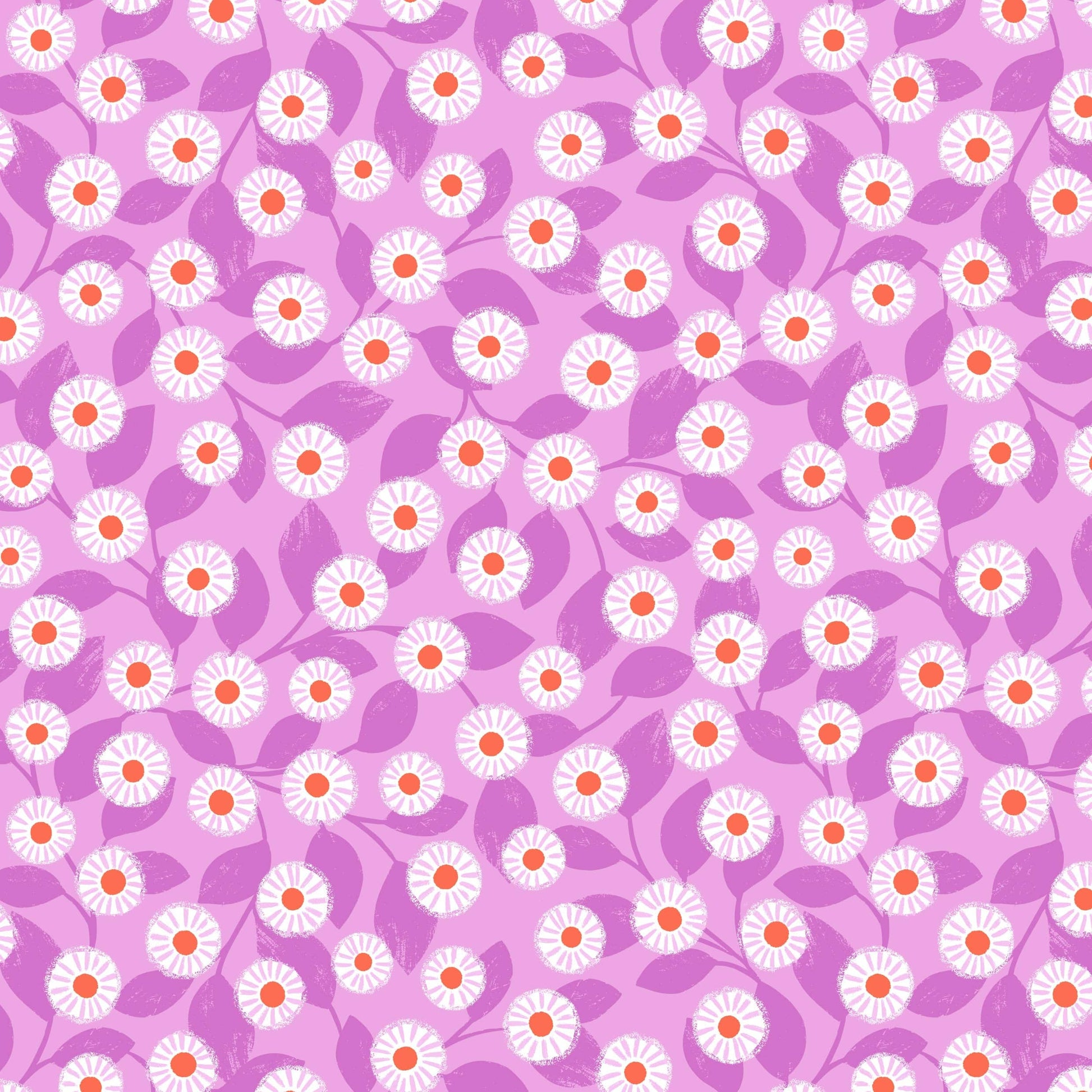 Purple Floral Lewis & Irene Fabric Lewis & Irene Creative Landscapes Mountains & Shores - The Sewing Studio
